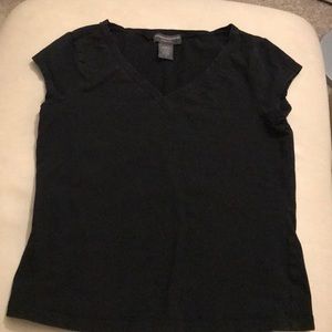 Banana Republic black v-neck basic tee